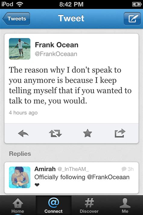 Frank Ocean Twitter Quotes Quotesgram
