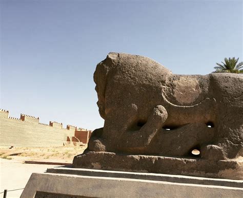 The Lion Of Babylon Babylon Ancient Civilizations Lion Sculpture
