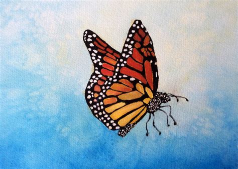 How To Paint A Monarch Butterfly With Watercolor Step By Step Tutorial