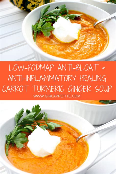 Low Fodmap Anti Bloat Anti Inflammatory Healing Carrot Turmeric