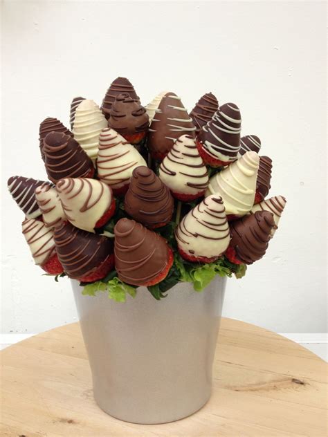Hand Dipped Chocolate Strawberries £35 From Fruity Bouquets R Us