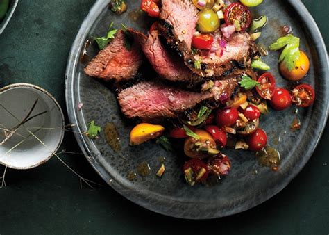 Flank Steak With Bloody Mary Tomato Salad Bon Appétit