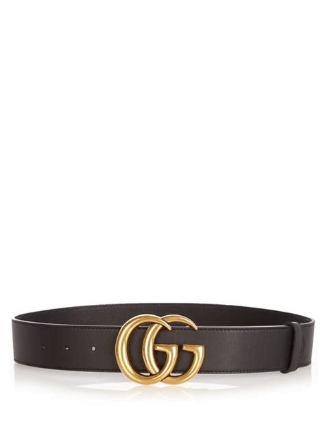 Gg Logo Leather 4cm Belt Gucci Matchesfashion Uk