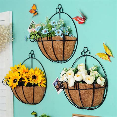Decorative Metal Wall Hanging Baskets