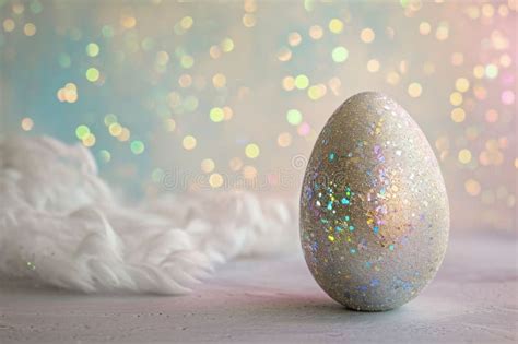 Enchanting Easter Egg Bedazzled With Glitter And Sparkles Against A