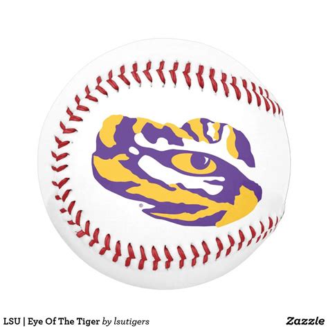 Lsu Eye Of The Tiger Baseball Zazzle Tigers Baseball Lsu Lower
