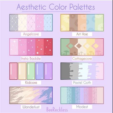 Aesthetic Color Palettes For Art Projects