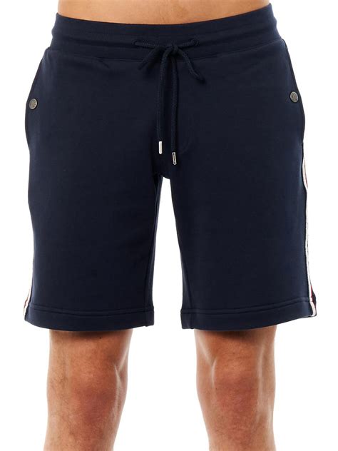 Moncler Cottonjersey Sweat Shorts In Blue For Men Lyst