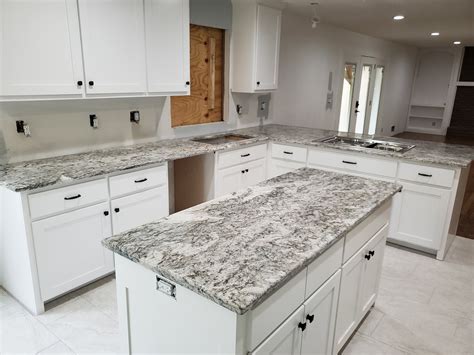 White Kitchen Cabinets With Gray Granite Countertops A Perfect