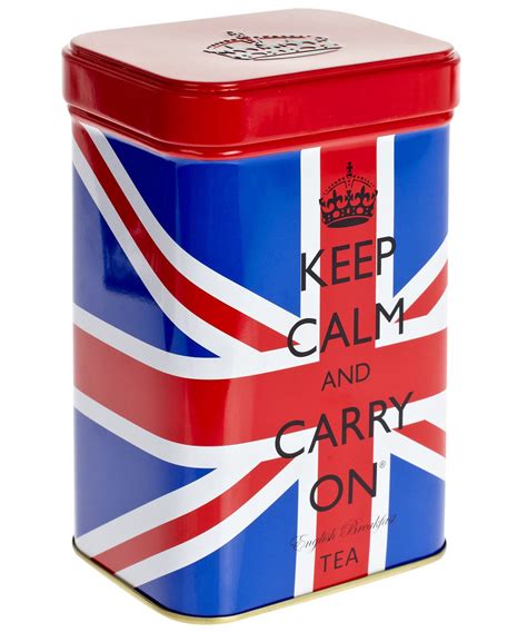Keep Calm English Breakfast Tea Tin Liberty Tea Tins British Tea English Breakfast Tea