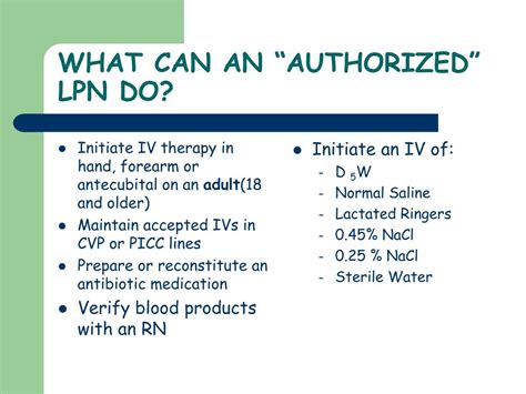 Ppt Lpn Iv Therapy And The Law Powerpoint Presentation Free