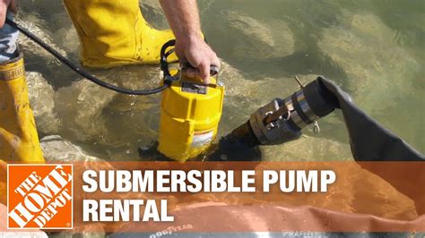Submersible Pump Rental The Home Depot Rental Youtube
