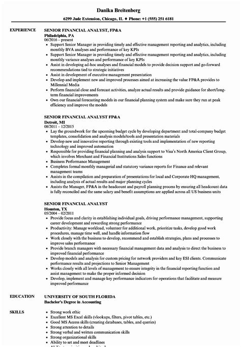 This position will work with fp&a leaders to implement data visualization vision via power bi. √ 25 Financial Analyst Resume Template in 2020 | Resume ...