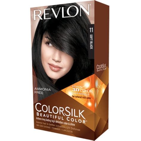 Revlon ColorSilk Beautiful Color, Soft Black 11 1 ea ...