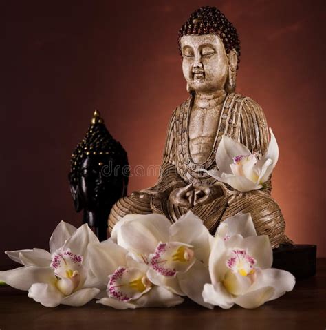 Portrait Of A Buddha Statue Stock Photo Image Of China Asia