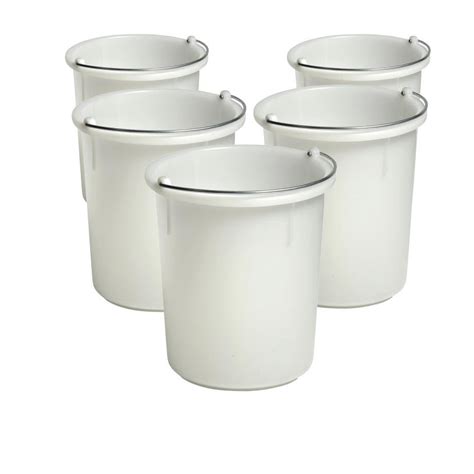 30 Litre Heavy Duty Bucket With Steel Handle 5 Pack Tanks Direct