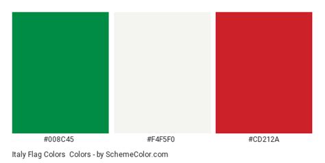 Italy Flag Colors Country Flags