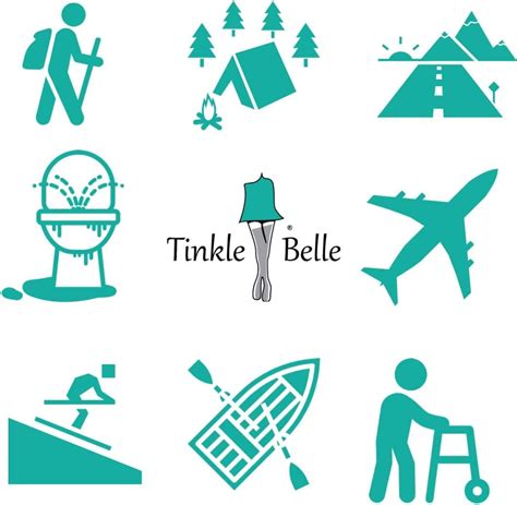 The Tinkle Belle Female Urination Device Portable Urinal Without Case Stand To Pee While