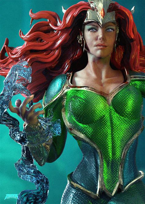 Mera Queen Of Atlantis 3d Print Model By 3dmodeldesigner