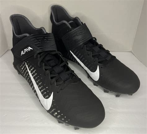 Nike Alpha Menace Pro 2 Mid Football Cleats Aq3209 002 Mens Size 135 For Sale Online Ebay