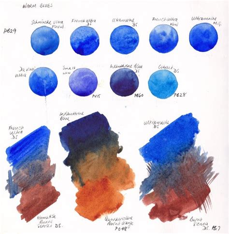 Designing My Palette Watercolor Palette Watercolor Mixing Blue Drawings