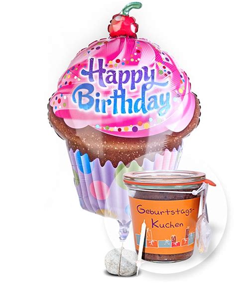 Leider gibt es so früh im jahr noch keinen rhabarber und meine geliebten zwetschgen haben schon schon lange nicht mehr saison. Riesenballon Happy Birthday Cupcake und Kuchen im Glas ...