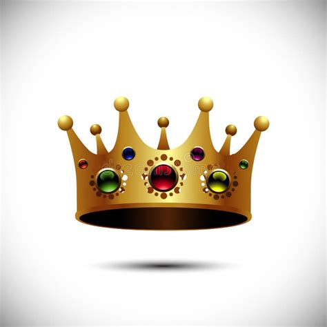 Royal Gold Crown Vector Illustration Stock Vector Illustration Of