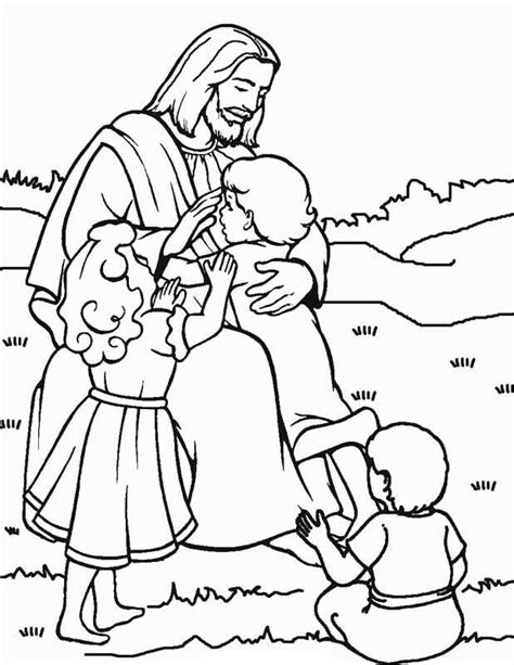 Jesus Ama Três Crianças Para Colorir Imprimir E Desenhar Colorirme