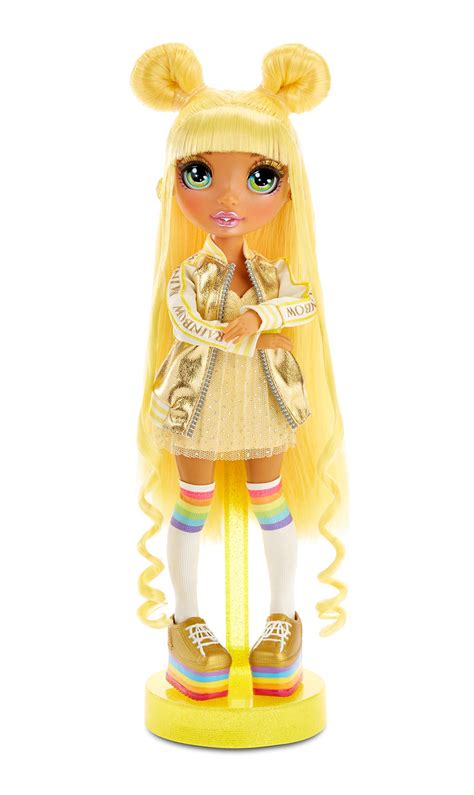 Rainbow High Fashion Doll Sunny Madison Yellow Themed Doll With