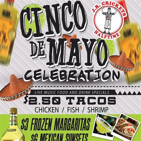 Cinco de mayo food specials. We are going ALL day with our Cinco de Mayo celebration ...
