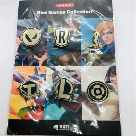 2020 Riot Games Collection Lapel Pin Logo Set W League Of Legends