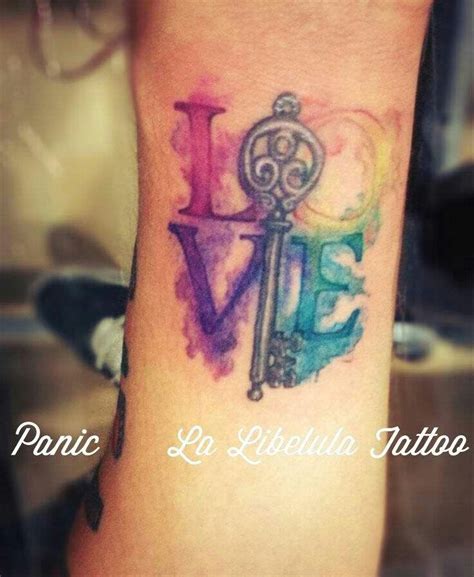 Love Has Key Tattoos Watercolor Tattoo Beautiful Tattoos