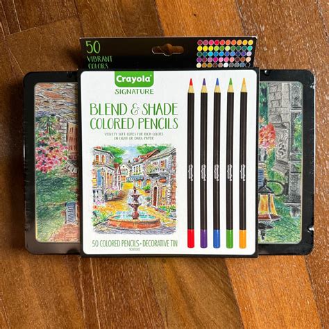 New Crayola Signature Blend And Shade 50 Soft Care Professional Art