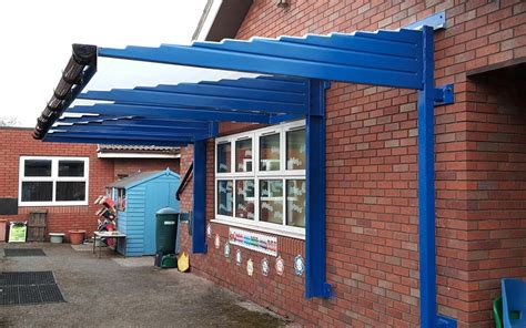 Wall Mounted Parent Waiting Shelters Canopies Uk