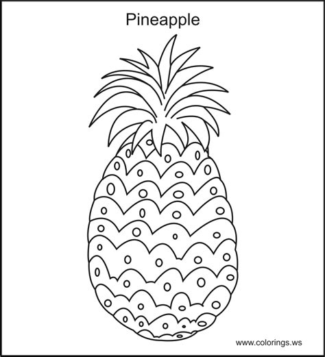 Coloring pages are no longer just for children. -Fruits Coloring Page--Pineapple.gif 774×852 pixels ...