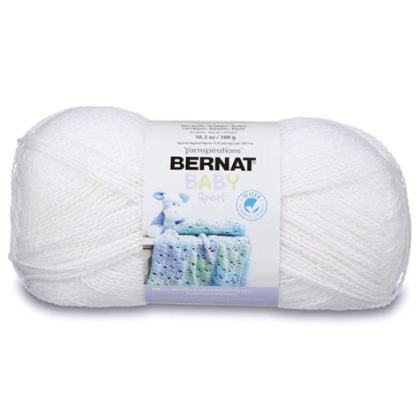 Bernat Baby Sport Sparkle Yarn 350 G123 Oz White Walmart Canada