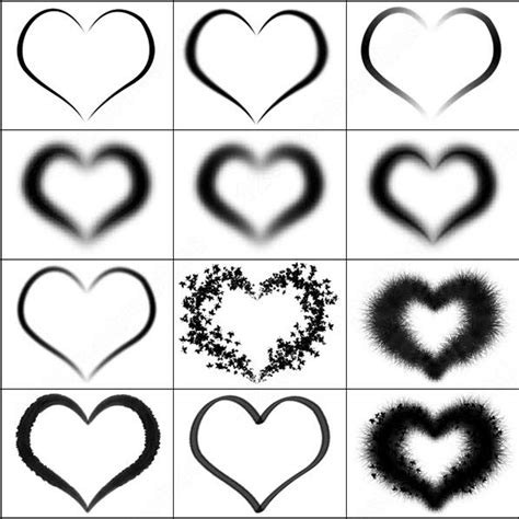 Heart Brush Ps Brushes In Abr Format Free And Easy Download Unlimit Id