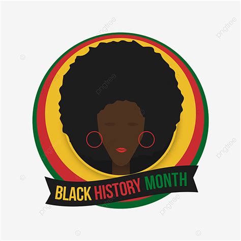 Black History Month Clipart Vector Black History Month Afro Girl