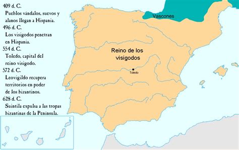 Reinos Y Principados De La Edad Media Reino Visigodo En EspaÑa