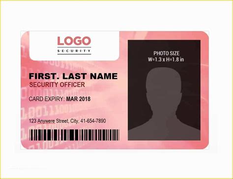 Free Photo Id Badge Template Of 50 Id Badge And Id Card Templates Free