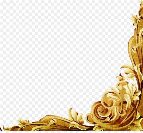 Dikemas Postscript, Euclidean Vektor, Bingkai Emas gambar png