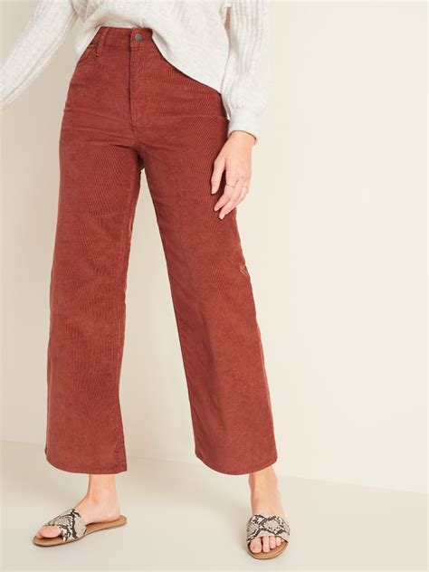 Old Navy Extra High Waisted Wide Leg Corduroy Crop Pants The Best New