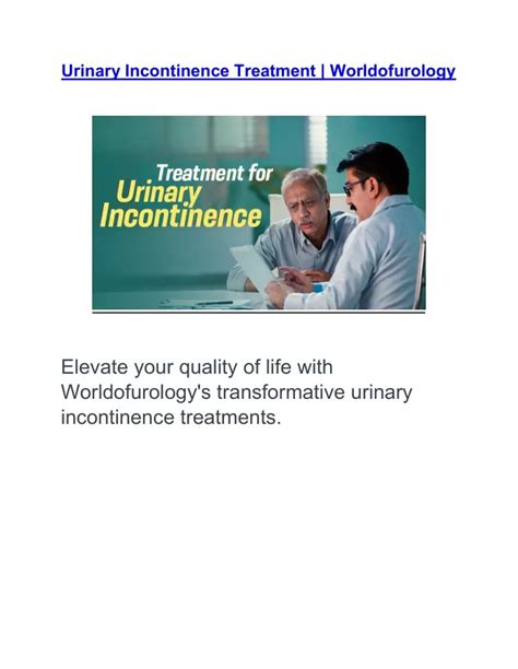 Ppt Urinary Incontinence Treatment Worldofurology Powerpoint