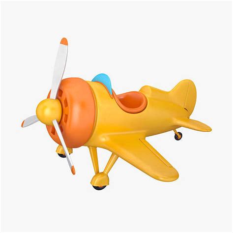 Cartoon Plane 3d Model Cgtrader