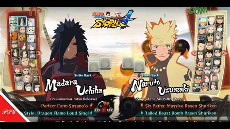 Naruto Shippuden Ultimate Ninja Storm 4 All Characters Roster List Ps4 C4e