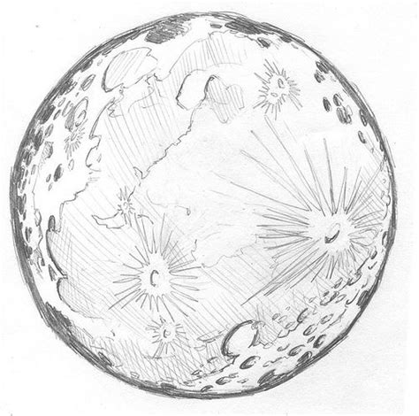 Full Moon Drawing Easy At Explore Collection Of