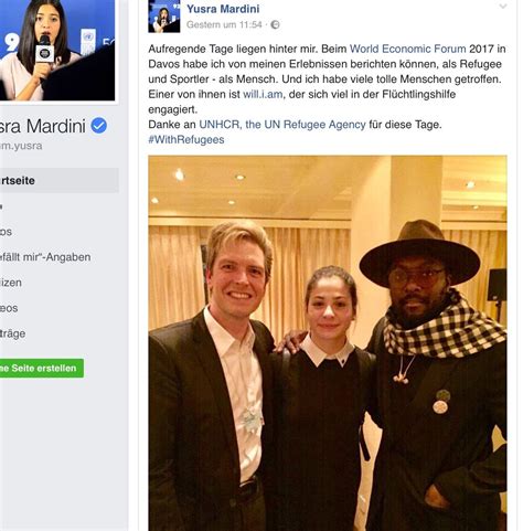 We must ensure the kids that. Schwimmerin Yusra Mardini sprach beim World Economic Forum