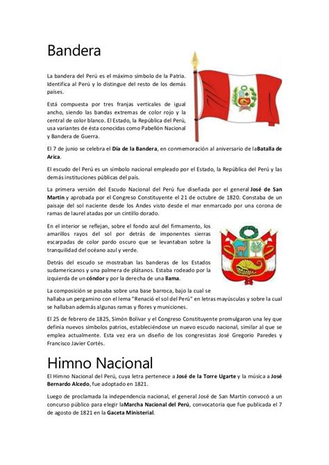 Poema A La Bandera Peruana