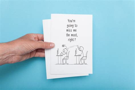 Funny Coworker Leaving Card Coworker Going Away Card Card Etsy