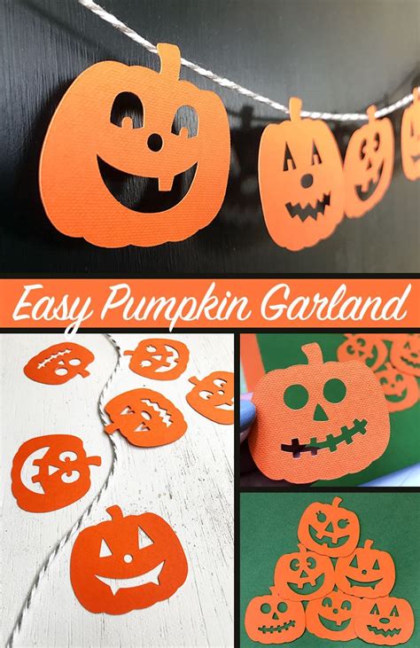 Quick And Easy Halloween Pumpkin Garland 100 Directions